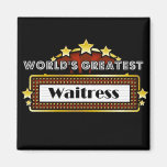 World's Greatest Waitress Refrigerator Magnets