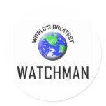 World's Greatest Watchman stickers