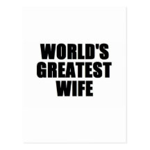 World's Greatest Wife Post Card