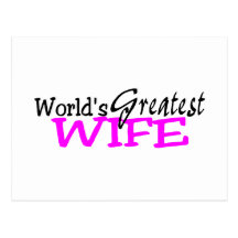 Worlds Greatest Wife Post Cards