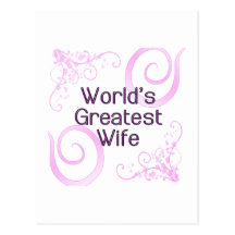   World's Greatest Wife Postcard