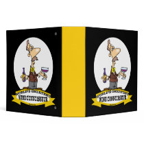 WORLDS GREATEST WINE CONNOISSEUR CARTOON BINDERS