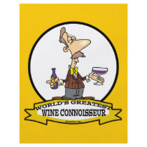 WORLDS GREATEST WINE CONNOISSEUR CARTOON PERSONALIZED FLYER