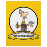 WORLDS GREATEST WINE CONNOISSEUR CARTOON PERSONALIZED FLYER