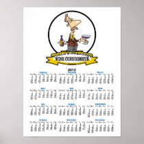 WORLDS GREATEST WINE CONNOISSEUR CARTOON POSTER