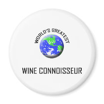 World's Greatest Wine Connoisseur magnets by jobshirt World's Greatest Wine Connoisseur magnets