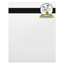 WORLDS GREATEST WORKAHOLIC MEN CARTOON LETTERHEAD