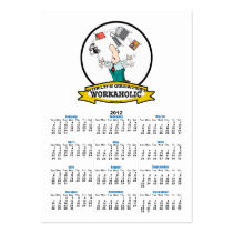 WORLDS GREATEST WORKAHOLIC MEN II CARTOON BUSINESS CARDS
