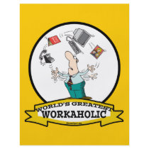 WORLDS GREATEST WORKAHOLIC MEN II CARTOON FLYER DESIGN