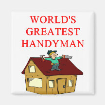 world's greatet handyman refrigerator magnets
