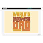 World's Grooviest Dad Retro Funny skins
