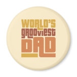 World's Grooviest Dad Retro Funny magnets
