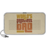 World's Grooviest Dad Retro Funny Speaker speakers