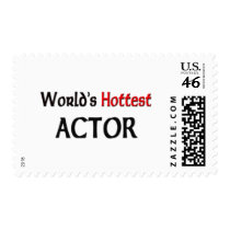 Worlds Hottest Actor Postage Stamp