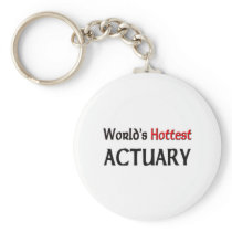 Worlds Hottest Actuary Keychain