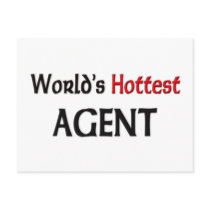 Worlds Hottest Agent postcards by tshirtshirts Worlds Hottest Agent postcards