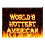 World's Hottest American fire and flames red marbl