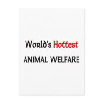 Worlds Hottest Animal Welfare postcards by tshirtshirts Worlds Hottest Animal Welfare postcards