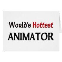 Worlds Hottest Animator cards by tshirtshirts Worlds Hottest Animator cards