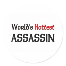 Worlds Hottest Assassin stickers by tshirtshirts Worlds Hottest Assassin stickers