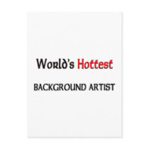 Worlds Hottest Background Artist postcards