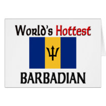 World's Hottest Barbadian Greeting Cards