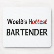 Worlds Hottest Bartender Mouse Mat