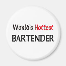 Worlds Hottest Bartender Refrigerator Magnet