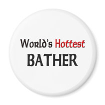 Worlds Hottest Bather magnets by tshirtshirts Worlds Hottest Bather magnets
