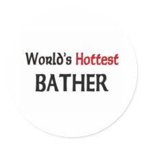Worlds Hottest Bather stickers by tshirtshirts Worlds Hottest Bather stickers