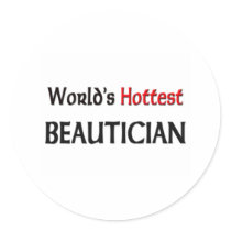 Worlds Hottest Beautician stickers