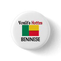 World's Hottest Beninese Pinback Buttons