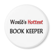 Worlds Hottest Book Keeper magnets