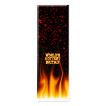 World's Hottest Britain fire and flames red marble Business Card Template