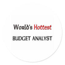 Worlds Hottest Budget Analyst stickers