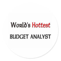 Worlds Hottest Budget Analyst stickers