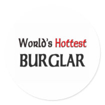 Worlds Hottest Burglar stickers