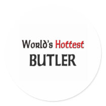Worlds Hottest Butler stickers by tshirtshirts Worlds Hottest Butler stickers