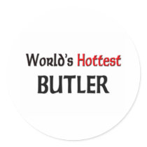 Worlds Hottest Butler stickers by tshirtshirts Worlds Hottest Butler stickers
