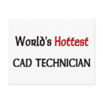 Worlds Hottest Cad Technician postcards