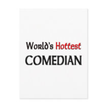 Worlds Hottest Comedian postcards by tshirtshirts Worlds Hottest Comedian postcards