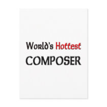 Worlds Hottest Composer postcards by tshirtshirts Worlds Hottest Composer postcards