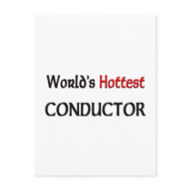 Worlds Hottest Conductor postcards