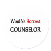 Worlds Hottest Counselor stickers