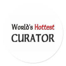 Worlds Hottest Curator stickers