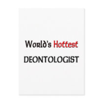 Worlds Hottest Deontologist postcards by tshirtshirts Worlds Hottest Deontologist postcards