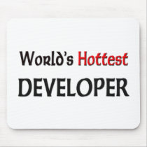 Worlds Hottest Developer mousepads by tshirtshirts Worlds Hottest Developer mousepads