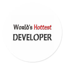 Worlds Hottest Developer stickers by tshirtshirts Worlds Hottest Developer stickers