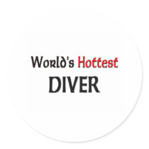 Worlds Hottest Diver stickers by tshirtshirts Worlds Hottest Diver stickers