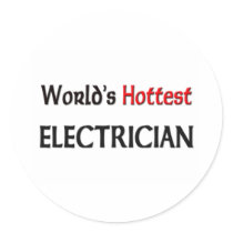 Worlds Hottest Electrician stickers